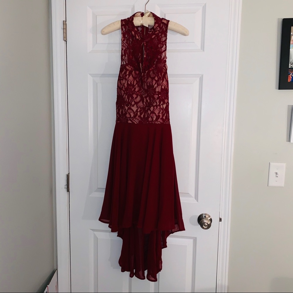 Ruby High Low Formal Dress